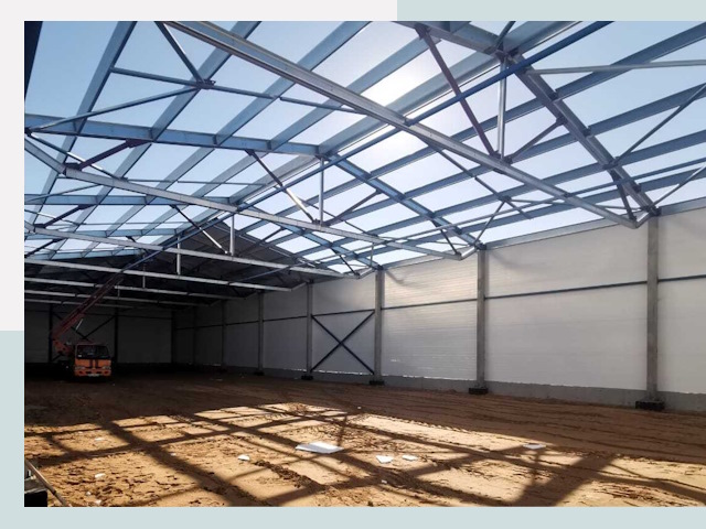 Строительство сенохранилищ в Шадринске