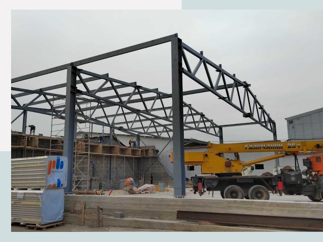 Строительство цехов в Шадринске