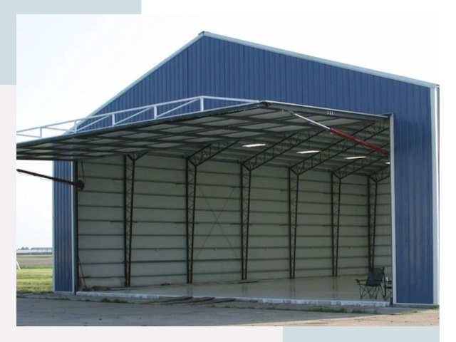 Прямо стенные ангары в Шадринске