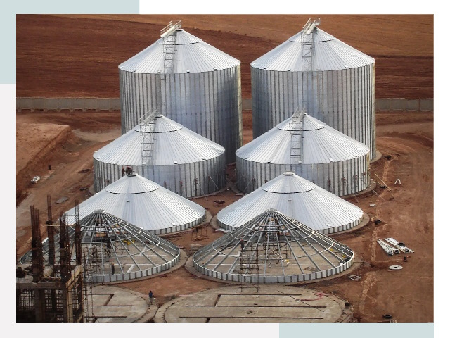 Строительство зерновых силосов в Шадринске