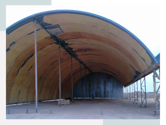 Реконструкция ангаров в Шадринске